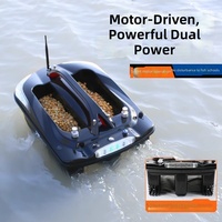 CHEERY Years High-end Fei Lang Perahu Umpan Ikan Mas Eropa Empat-dalam-Satu dengan Remote Control GPS Kapasitas Muatan 5KG Warna Hitam