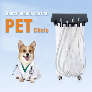 <span class=keywords><strong>Unit</strong></span>à Dentale Mobile con Compressore, Carrello Dentistico Portatile con Turbina e Sistema di Aspirazione - Product Image 5