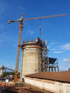 8T <strong>QTZ100</strong>-HS6510 Topkit Tower <strong>Crane</strong> with Gear Motor Engine 1000kN.m Lifting Moment &amp; 177m Max Height for Construction - Product Image 1