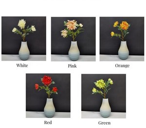<span class=keywords><strong>Flores</strong></span> <span class=keywords><strong>Artificiales</strong></span> de Dalia de Látex con Diseño Realista, para Bodas, Navidad, Graduaciones, Día de la Madre, Decoración del Hogar - Product Image 3