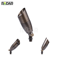 RAL-8102 Nouveau style, lampes à LED en laiton robustes pour l'extérieur, éclairage d'accentuation paysager