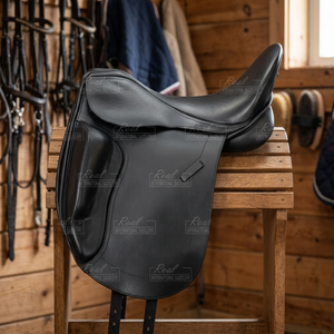 Selle d'endurance anglaise en cuir véritable avec couleurs personnalisables, confortable et durable, pour l'équitation, avec arceau en bois/plastique - Product Image 2