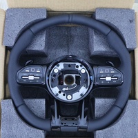 Volant de direction amélioré avec palettes noires pour Mercedes Benz AMG W205 C205 C250 C43 GLC300 W212