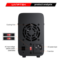 Alimentation électrique de laboratoire réglable WANPTEK 30V 10A, pour laboratoire, réparation, test, mesure, conception, écoles, charge, électrodéposition, APS3010H