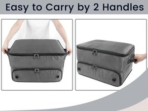2 paires de chaussures avec compartiment ventilé séparé, sac de rangement pour coffre - Product Image 6