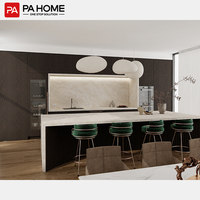 PA Home haut de gamme saoudien nouveau modèle de conception construit en Mdf meubles de cuisine armoire de cuisine en bois massif