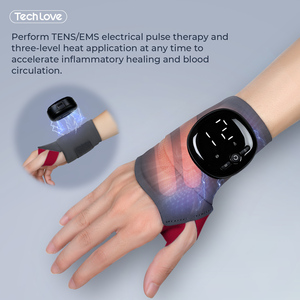 Không Dây <span class=keywords><strong>EMS</strong></span> Tay Sưởi Ấm Pad Bọc Có Thể Sạc Lại Nén Nóng Bảo Vệ Cổ Tay Hỗ Trợ Ban Nhạc Điện Làm Nóng Cổ Tay Massager - Product Image 4