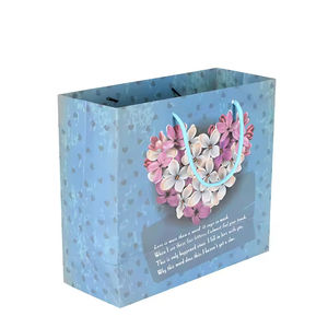 Bolsas de Papel Reciclables con Logotipo Personalizado para Ropa, Bolsos, Cosméticos, Regalos de Boda y Cumpleaños, con Acabado Barnizado - Product Image 5