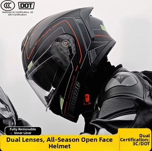 Casco Modular para Motocicleta con Mentonera Abatible, Certificado DOT ECE, para Hombres, Mujeres y Adultos, para Viajes - Product Image 5