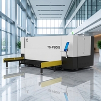 Machine de découpe laser à fibre 1530 pour le traitement de plaques, 3000W 6000W, avec table de travail unique et couvercle intégral, pour petites ateliers