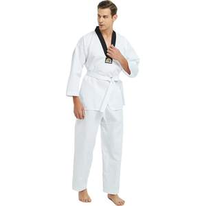 Uniforme de Taekwondo Estilo WTF Personalizado 2025 para Niños y Adultos, Dobok de TKD con Logotipo Impreso y Cinturón para Traje de Entrenamiento de Artes Marciales - Product Image 4