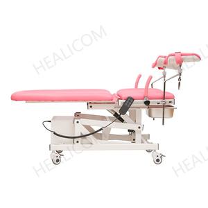 Dossier réglable 75 ° Accoudoirs à grand arc Conception facile à nettoyer <span class=keywords><strong>Table</strong></span> d'examen pelvien pour les procédures obstétricales et gynécologiques - Product Image 5