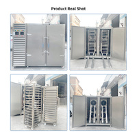 Congélateur à air pulsé de grande capacité 1400L avec refroidissement par ventilateur, 30 plateaux en acier inoxydable 304, 2 portes pour viande, fruits de mer et poulet