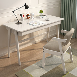 Nordic Simple Modern Home Student Study <strong>Desk</strong> Durable Solid Wood <strong>Computer</strong> Desktop Office <strong>Desk</strong>