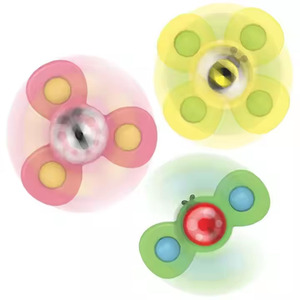 Jouets de bain attrayants pour bébés garçons, anti-stress, à rotation, à presser, à <span class=keywords><strong>ventouse</strong></span>, pour le toucher des doigts - Product Image 4