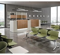 Haut de gamme Solide Surface Pierre Blanc Rond Hôtel Salon De Coiffure Spa Réception Comptoir De Caisse