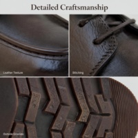 Chaussures Derby en Cuir pour Hommes RADOLFA de Haute Qualité, Respirantes et Confortables, à Lacets, Bout Mocassins, Luxe Minimaliste, Chaussures de Marche Professionnelles