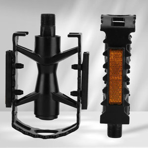 Pédales de vélo de montagne en aluminium, axe en acier, roulement à billes, antidérapantes, noires, pour vélos de montagne - Product Image 1