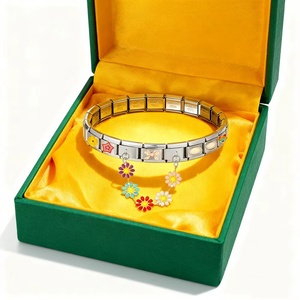 Colorful Stone Round Heart Daisy Devil's Eye Chain Link Fit 9mm Stainless Steel Italian Charm Bracelet DIY Beads Making Jewelry - Product Image 4