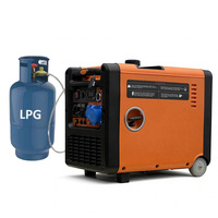 Générateur Inverter Portable 6KW Tri-énergie (Essence, GPL, Gaz Naturel) Silencieux pour Camping-Car, Camping et Activités Extérieures