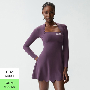 Jupe-short de sport respirante unie à volants pour femme, grande taille, pour le tennis et le pickleball, avec réduction en gros - Product Image 4