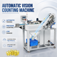 Machine de comptage automatique à vision haute précision pour capsules molles, perles et billes, avec alimentateur élévateur