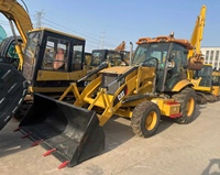 Backhoe Loader CAT420 Bekas Berkualitas Tinggi Mesin 60KW Gearbox 4X4 Roda Mesin Konstruksi Beban Terukur 2 Ton Dijual