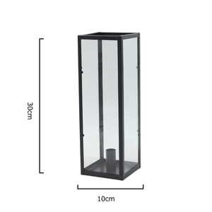 Lanterna da Esterno TRUST Simple-Line, Lampada a Vento in Metallo Alta per Decorazioni Domestiche, Matrimoni, Portacandele - Product Image 2