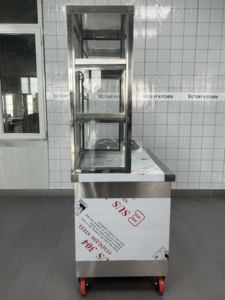 VICTORY, superventas, de acero inoxidable, carrito de aperitivos, carrito de té de la leche con cubo de sopa, equipo de catering, camión de comida - Product Image 4