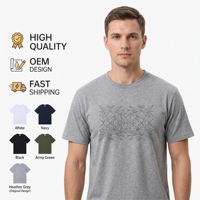 T-shirt pour homme en tissu élastique de haute qualité, logo personnalisé, manches courtes, col rond, coupe classique, décontracté, basique, usage quotidien, design OEM