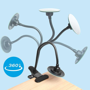 Miroir rond HD en verre véritable avec support à clipser pour bureau, armoire de sécurité, poste de travail, moniteur à angle large 360° pour une vue étendue - Product Image 4