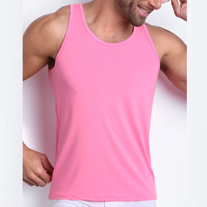 เสื้อกล้ามออกกำลังกายผ้าฝ้าย100% สำหรับผู้ชายเสื้อออกกำลังกายระบายอากาศได้ดีในฤดูร้อนเสื้อกล้ามฟิตเนส stringer ผลิตในประเทศบังคลาเทศ - Product Image 5