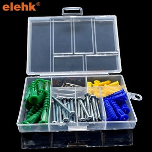 Elehk พลาสติกยึดยาง8-10-12x1-1/4ชุดสมอยางพลาสติกสีฟ้า3/16 "x 1" 8-10 <span class=keywords><strong>drywall</strong></span> สีเหลือง - Product Image 3