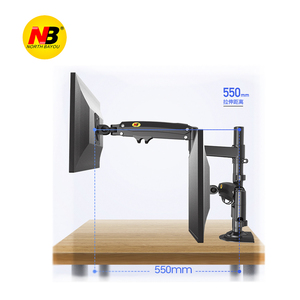 Support de montage mural pour écran LCD double North Bayou NB H180 22-32'' pour ordinateur de bureau - Product Image 3