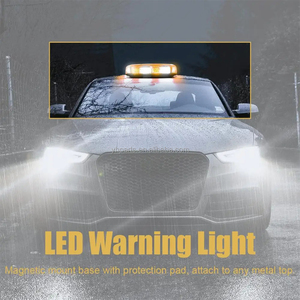 Luces Estroboscópicas de Techo, Luces de Advertencia de Seguridad de Emergencia, Barra de Luces LED Intermitentes, Montaje Magnético, 12V 24V, para Autos y Camiones - Product Image 5