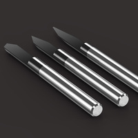 후하오 3.175mm V형 메탈 조각 비트 코팅 CNC 알루미늄 구리 철강 밀링 커터 드릴 비트