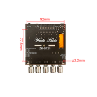 Module amplificateur audio numérique WUZHI AUDIO ZK-ST21, carte son 2.1 canaux 100W+100W+200W, subwoofer TPA3221, application musicale