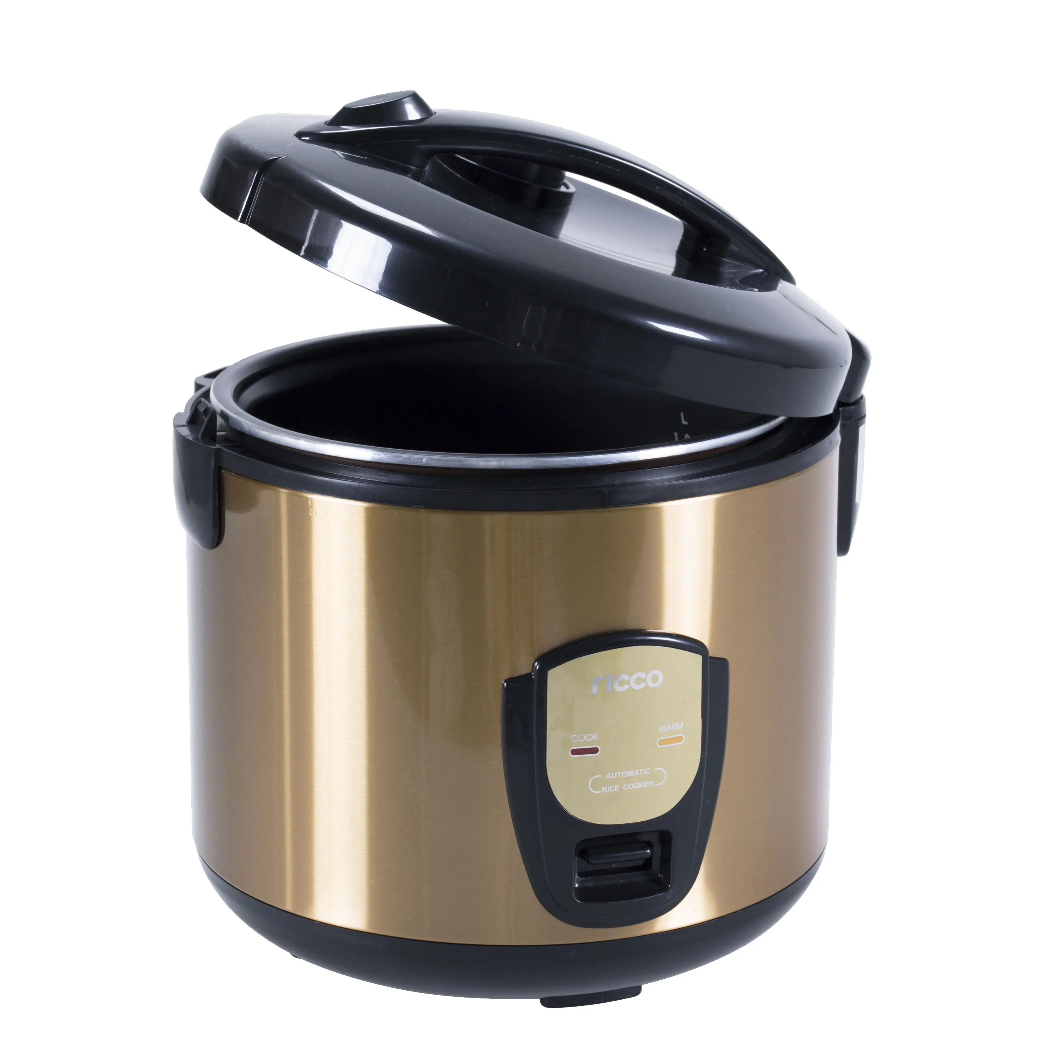 Modern design kitchen appliance gold color electric deluxe rice cooker 1.8L(5 ltr) with plastic steamer spare part
