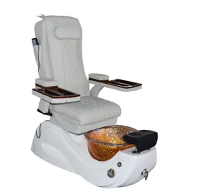 Lüks manikür pedikür sandalyesi tırnak salonu için/kullanılan spa berber pedikür sandalyesi masaj