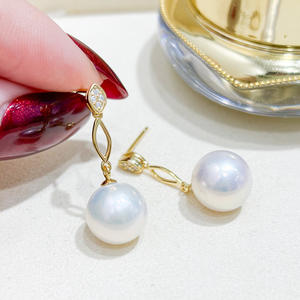 Accessoires en argent S925 pour la création de bijoux, bijoux en argent tendance, boucles d'oreilles avec perles rondes de 8 à 13 mm, 22128 - Support vide pour boucles d'oreilles - Product Image 1