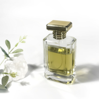 Flacon de parfum rectangulaire, flacon pompe pour lotion, 100 ml, emballage pour soins de la peau, vaporisateur, atomiseur, flacon de parfum avec boîte