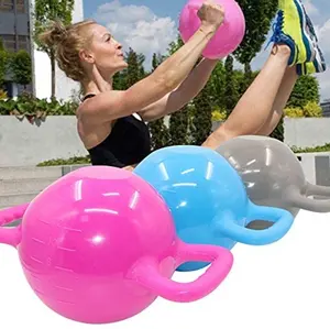 可调重量哑铃健身便携式双耳手柄瑜伽水填充壶铃塑料彩盒来样定做男女通用500数量