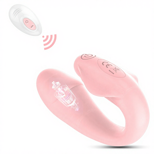 Vibratore Indossabile a Forma di Slip con Telecomando, 10 Frequenze, Stimolazione Clitoridea e del Punto G, Dildo Impermeabile a Lunga Portata con Sensazione Realistica - Product Image 1