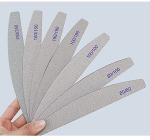 Gray Half Moon Sanding <b>Nail</b> <b>File</b> Thick Rubber Plate <b>File</b> for <b>Nail</b> Art Manicure - Product Image 6