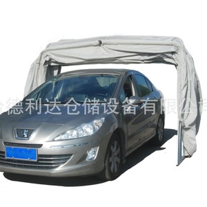 Delida Carport Zinc Plating Cloth Tarpaulin Manual Operation Mobile Garage For Vehicle Protection - Product Image 1