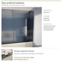 Ensemble de meubles de cuisine sur mesure, portes modernes en acrylique, design modulaire, aménagement en îlot central et tiroirs à fermeture amortie, structure en contreplaqué