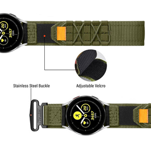 20mm 22mm cinturino in Nylon per <span class=keywords><strong>Samsung</strong></span> Galaxy <span class=keywords><strong>Watch</strong></span> <span class=keywords><strong>5</strong></span> <span class=keywords><strong>Pro</strong></span> per Galaxy <span class=keywords><strong>Watch</strong></span> 7 6 40 44mm orologio 4 42 46mm ReplacementWristband - Product Image 5