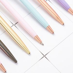 Bolígrafo de punta grande con diseño de corona, estilo coreano, popular en internet, lindo y moldeado, para estudiantes, con diseño en espiral, punta de 1.0 mm, de plástico. - Product Image 3