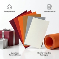 Papier spécial texturé litchi gaufré, finition mate douce au toucher, pour emballage de boîtes cadeaux de luxe et emballage de bijoux