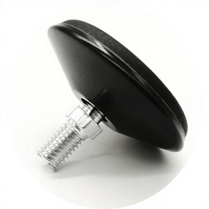 Black <b>Adjustable</b> Feet 50mm Plastic And Metal Furniture <b>Leg</b> For <b>Table</b> Easy Installation - Product Image 3